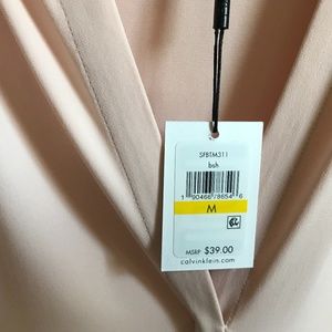 Calvin Klein Pale Pink Sleeveless Shirt